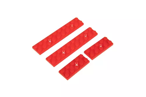 MLOK Rail Guards Blocks - Rojo