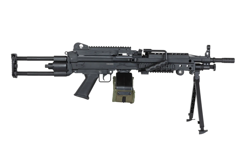 airsoft Specna Arms SA-F249 PARA FLEX GAT X-ASR mitrailleuse Noir (OUTLET)