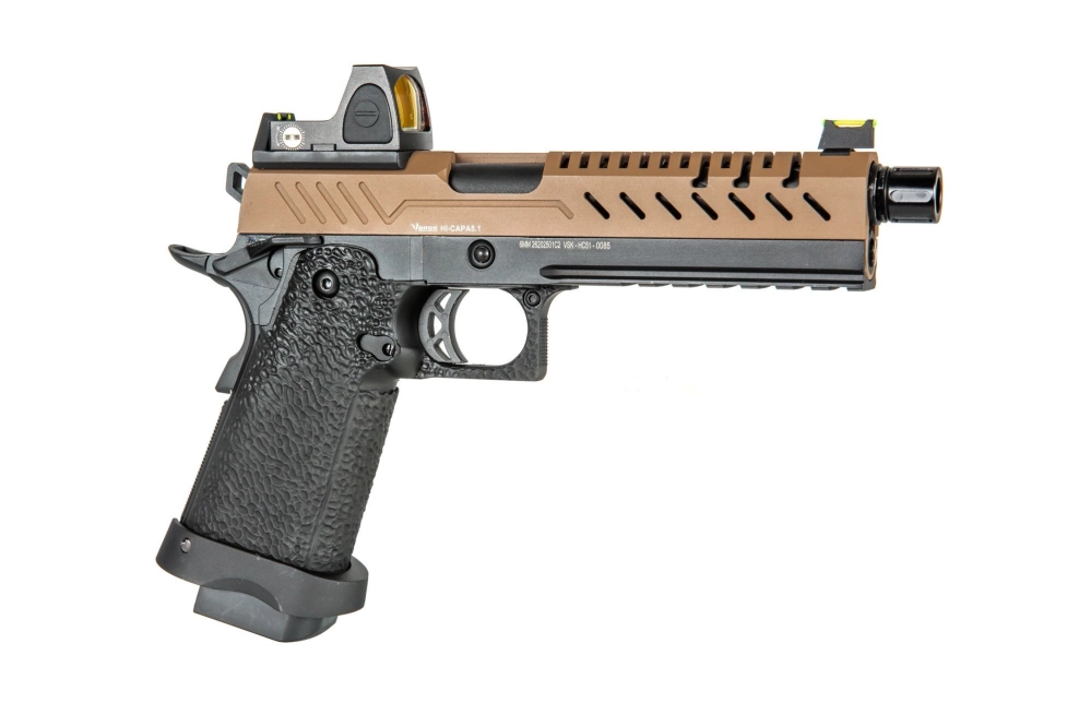Airsoft pistole Vorsk hi-capa 5.1 BDS - tan/black