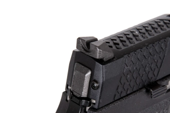 WE F17 Réplica Pistola Gas Verde Negro