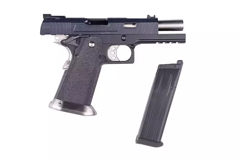 Pistola de airsoft Hi-capun Allosaurus de 4,3 fuerzas - negro