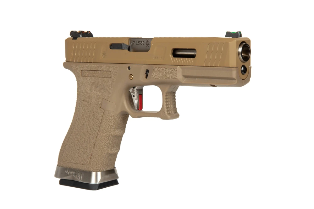 G Force G18 T9 Pistol replica -Tan/ Silver