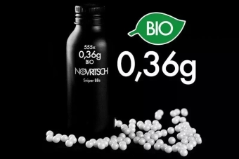 Sniper 0.36g BIO BBs - 555 BB Bottle