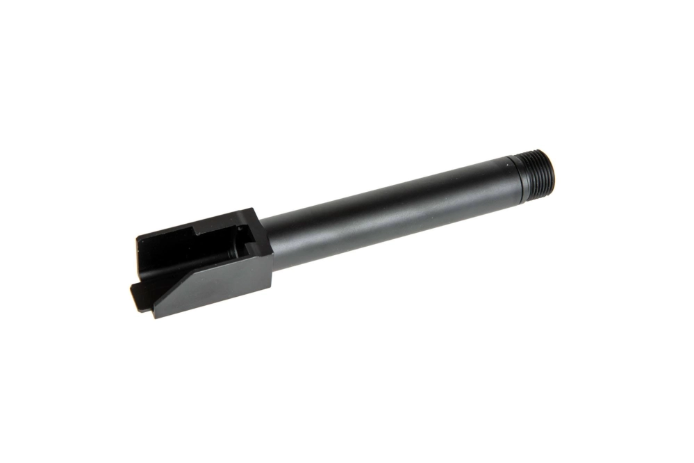 Canon externe 2 Voies Fixes" Non-Recoiling pour répliques Umarex Glock 17 - Noir"