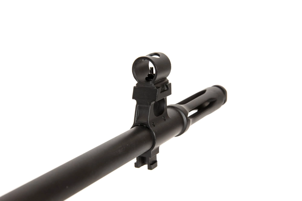 Fusil de airsoft rifle de francotirador SWD AEG - imitación madera