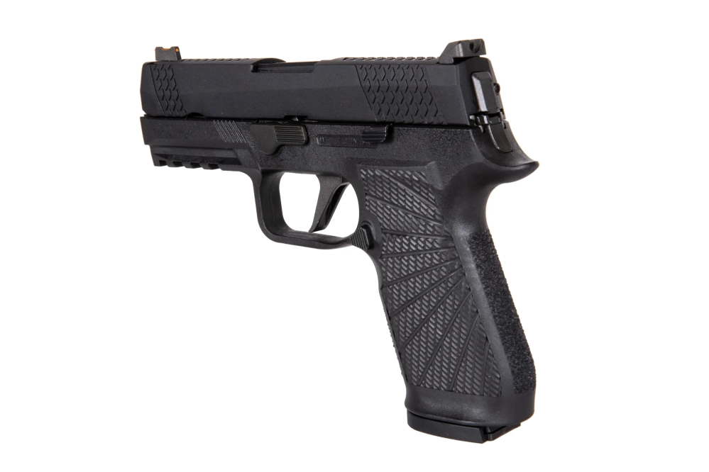 WE F18 Pistola Compacta Gas Verde Replica Negra