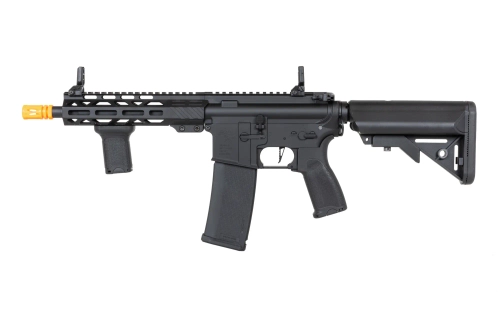 Specna Arms RRA SA-E25 HAL ETU™ airsoft Carbine Black s oranžovým vypouštěcím zařízením