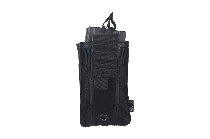 Open Top 1+1 Pouch - Black