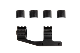 One-piece angled scope mount + upper RIS - Black