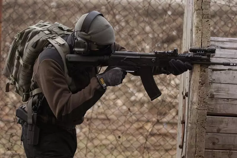 Skośny montaż DE1 - dark earth