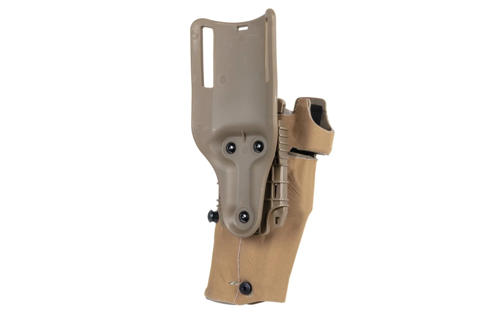 Wosport GB-87 holster avec adaptateur et flipper (version gaucher) Tan