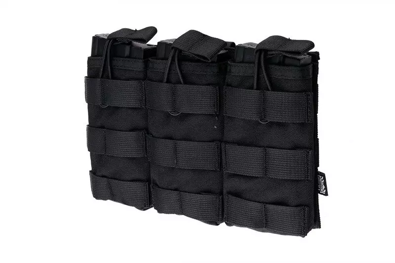 Triple Open I Pouch for AK/M4/G36 Magazines - Black
