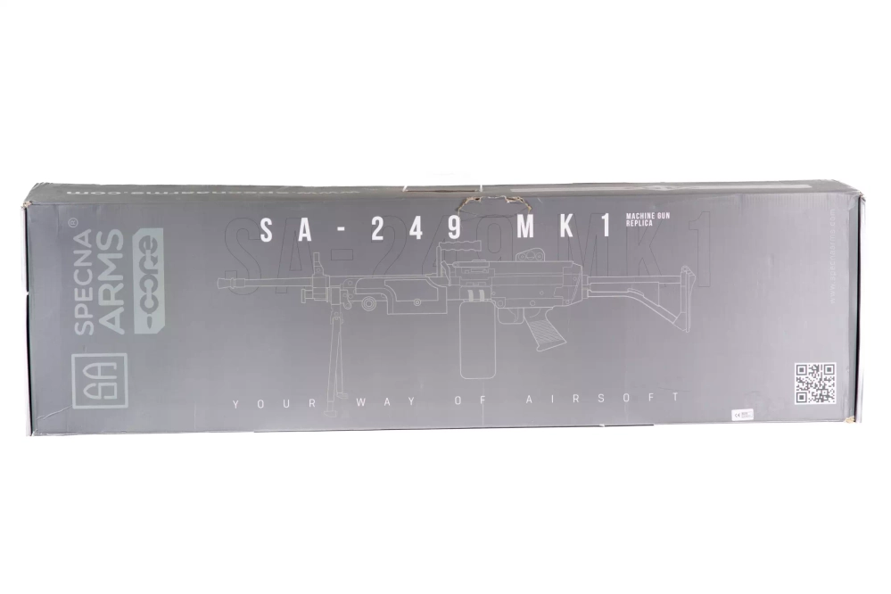 Réplica de ametralladora SA-249 MK1 EDGE™ - Negro (OUTLET)