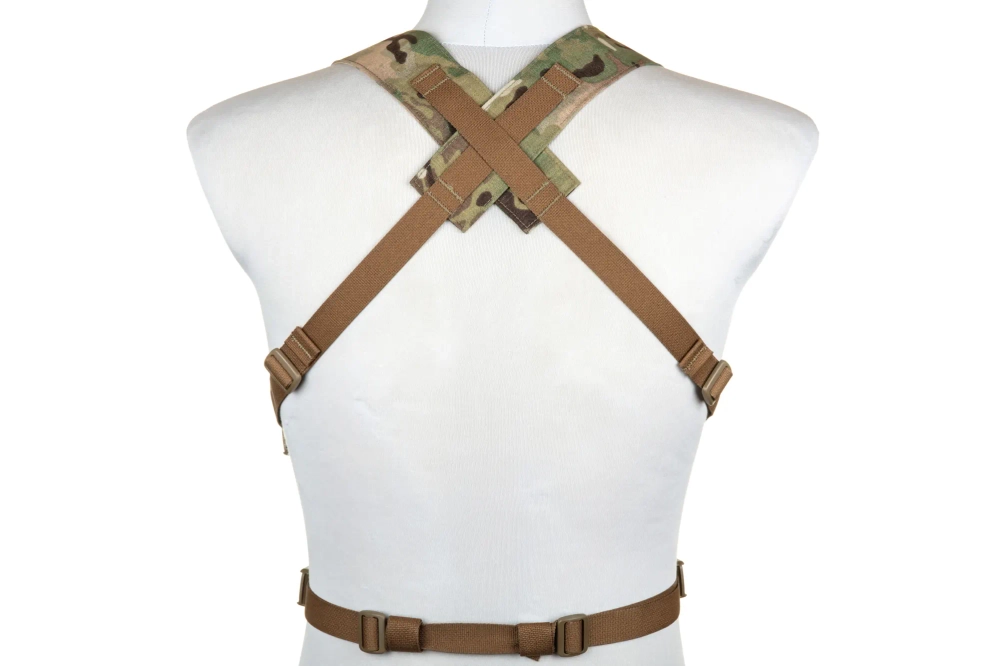 Chaleco tipo Chest Rig Pew Tactical CR03 MC