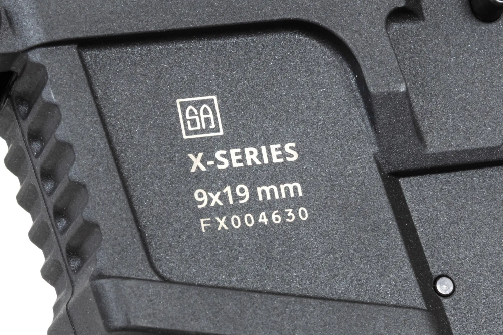 airsoft Specna Arms SA-FX02 FLEX™ HAL ETU samopal černý s oranžovým výmetným zařízením