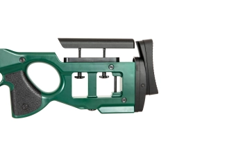 Fusil de airsoft rifle de francotirador SV-98 CORE™ con visor, bípode y silenciador - verde ruso