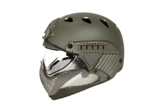 Casco Réplica Cara Completa Primero - Verde