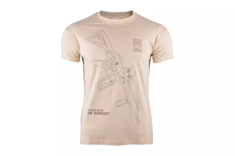 Koszulka Specna Arms - Your Way Of Airsoft 01 - tan