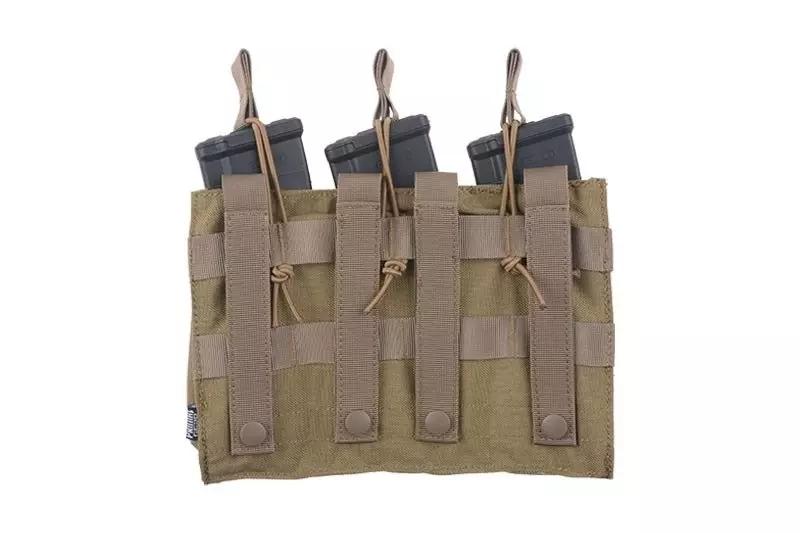 Triple OPEN Pouch for AK Magazines – Tan