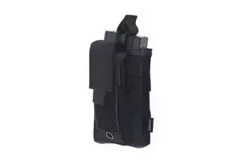 Open Top 1+1 Pouch - Black