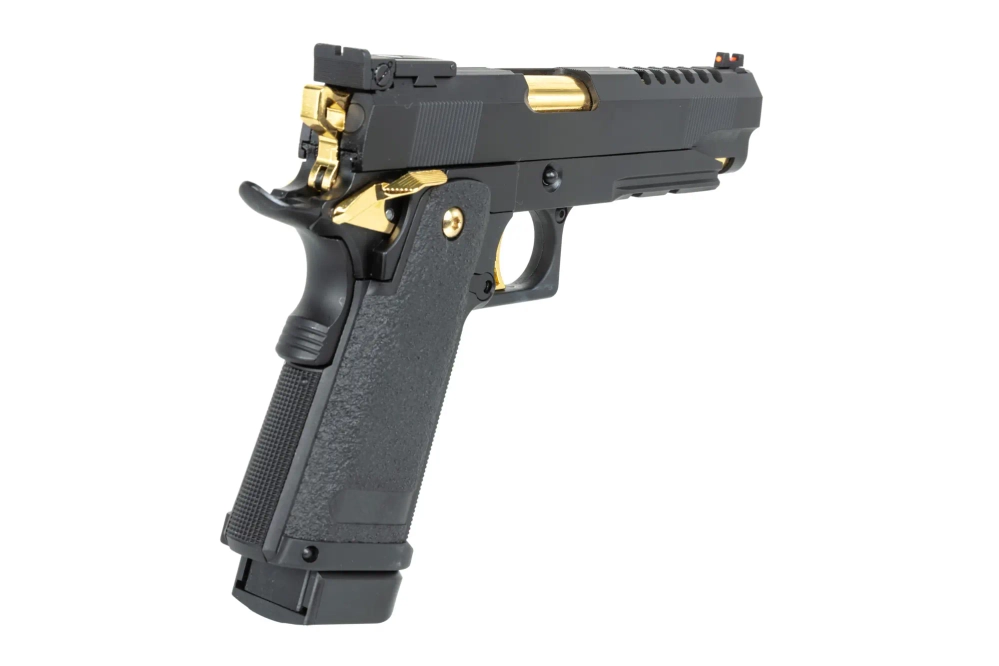 Pistola East Crane EC-2104 airsoft Negra y dorada
