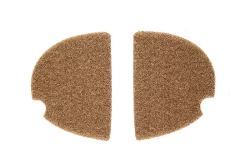 Naklejki z rzepami na ochronniki słuchu - Tan