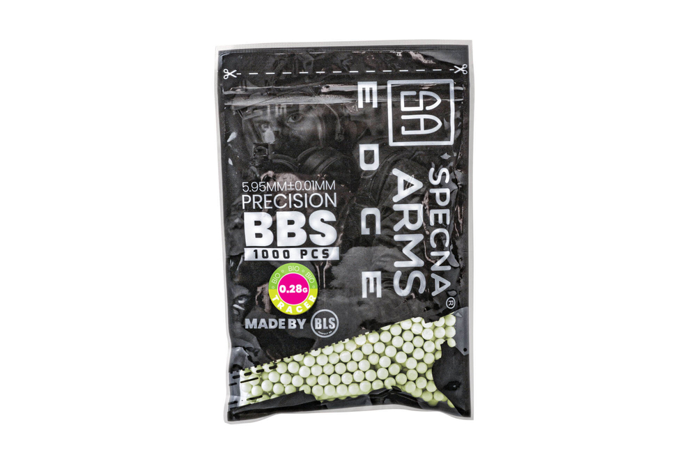 BBs Bio Tracer Degradable 0.28g Specna Arms EDGE ™ 1000 pcs - Green