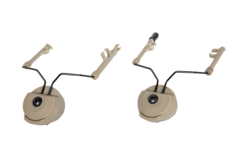 Adaptér náhlavní soupravy TacSky typu Comtac pro lišty MTEK Dark Earth