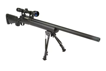 SW-04 sniper rifle replica (with scope and bipod) - black