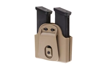 Double Pouch for Pistol Magazines (Belt Mount) - Dark Earth