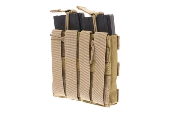 Open Top Double Pouch for M4/M16 Magazine - khaki