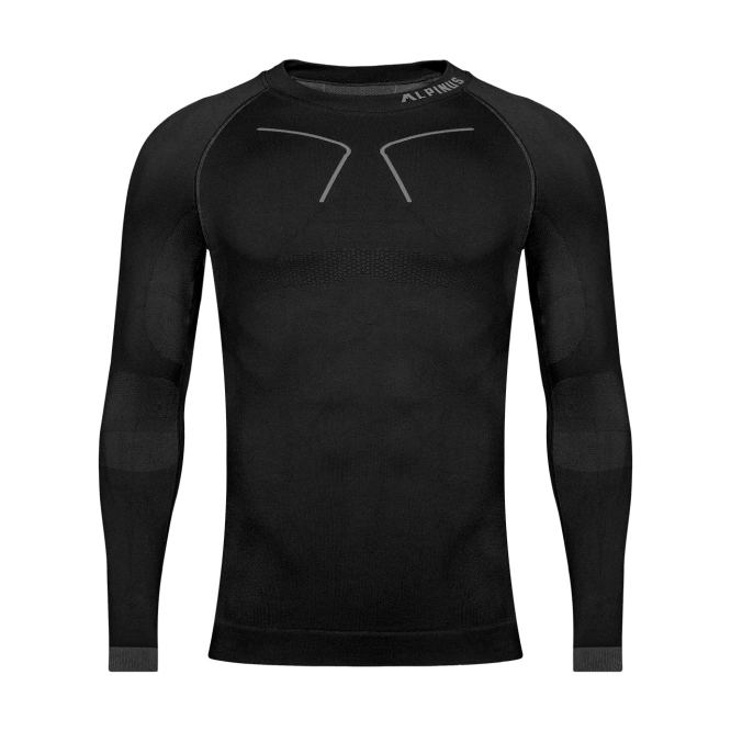 Pánská termální mikina Alpinus Tactical Base Layer Black Grey