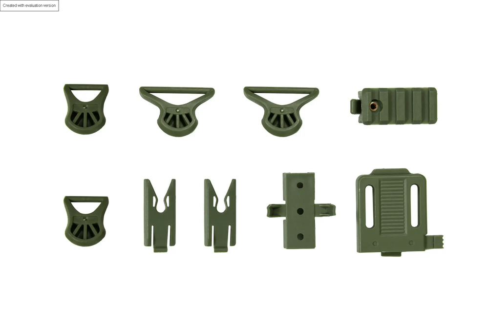 SHC X-Shield BJ Helmet Replica - Olive