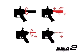 Replika pušky RRA SA-E01 EDGE 2.0™ GATE ASTER - černá (OUTLET)