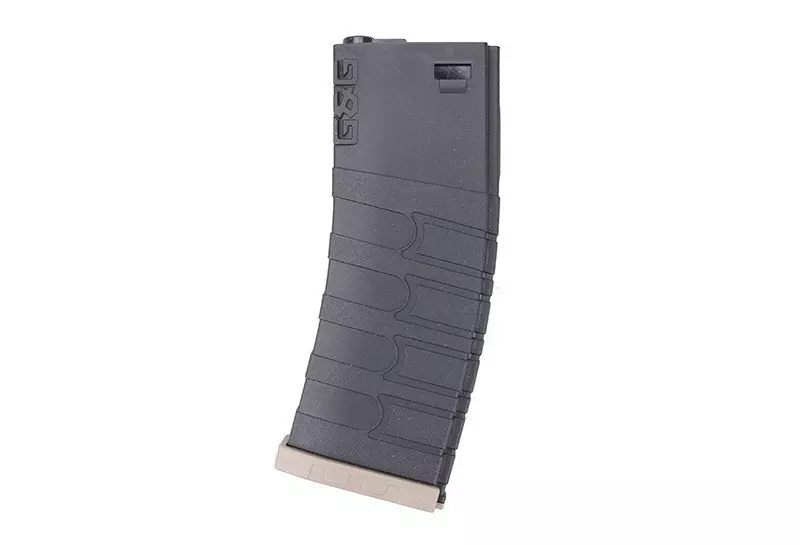 Zásobník mid-cap 120 kuliček pro zbraní typ M4/M16 - černá / hnědá