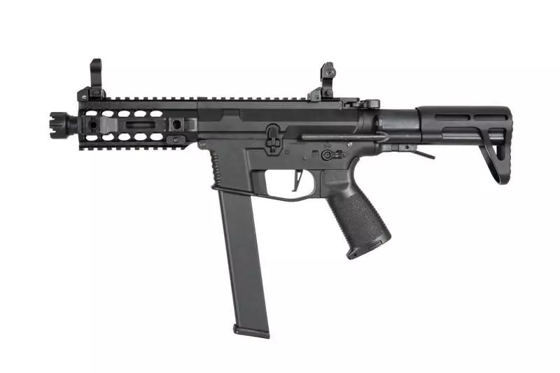 PX9 replica machinepistool (+ DRUM magazijn) - zwart