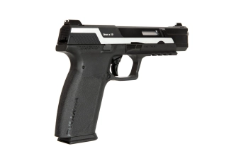 Replika pistoletu Piranha MK I - srebrna