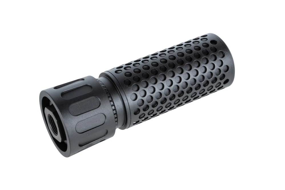 CQB 5KU replica QD sound suppressor kit with replica QD flame suppressor Black