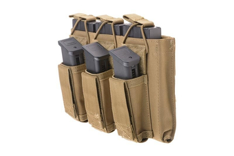 Triple pochette sur chargeurs - tan