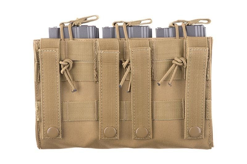 Bolsa triple en cargadores - bronceado