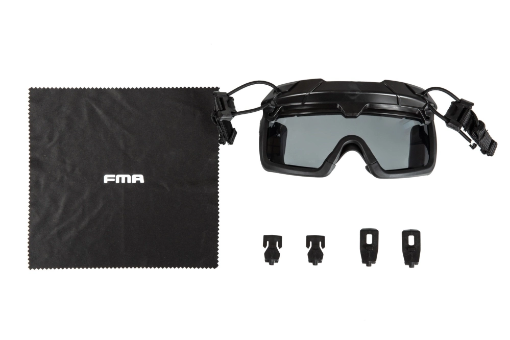 Tactical Goggles for FMA Helmets - Black