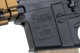 Karabinek ASG Specna Arms Daniel Defense® MK18 SA-P19 Prime™ Aster II ETU z silnikiem bezszczotkowym Single Fire Only Chaos Bronze