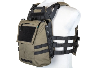 Specna Arms Tactical Plate Carrier vest met aanvalspaneel Ranger Green