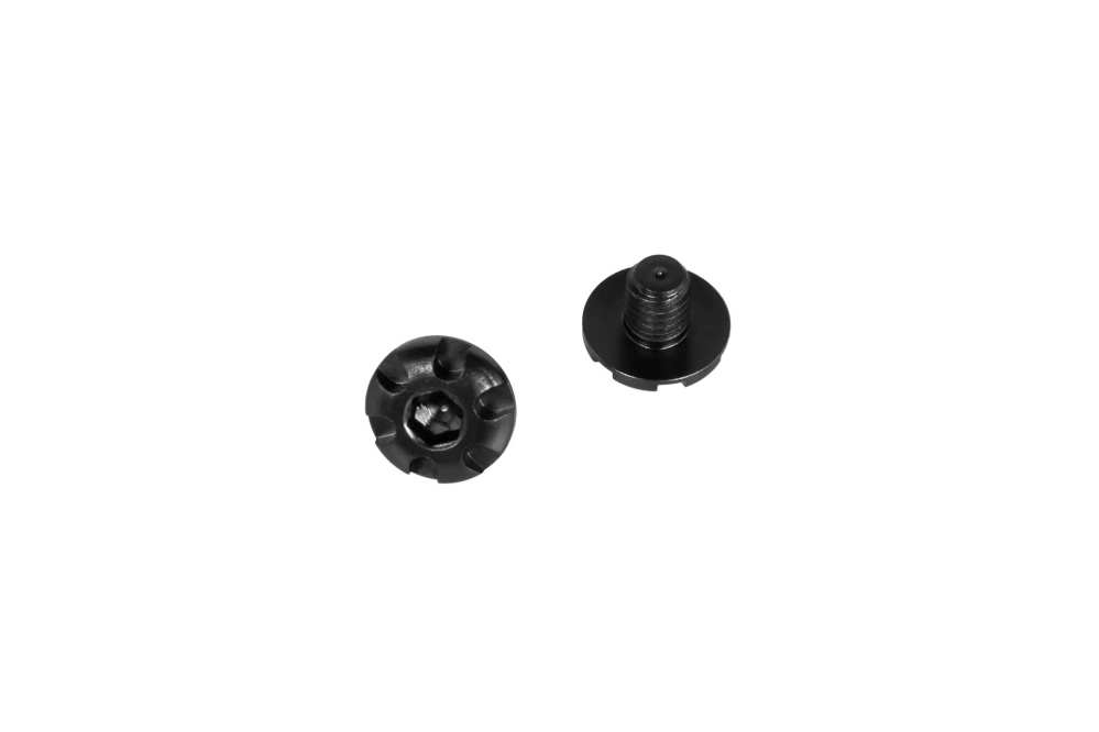 LA Capa Customs V2 S1 Tornillos de empuñadura de aluminanio 7075 para réplicass TM Hi-Capa Negro