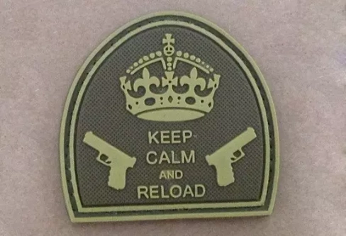 Parche - Keep Calm And Reload - Tan