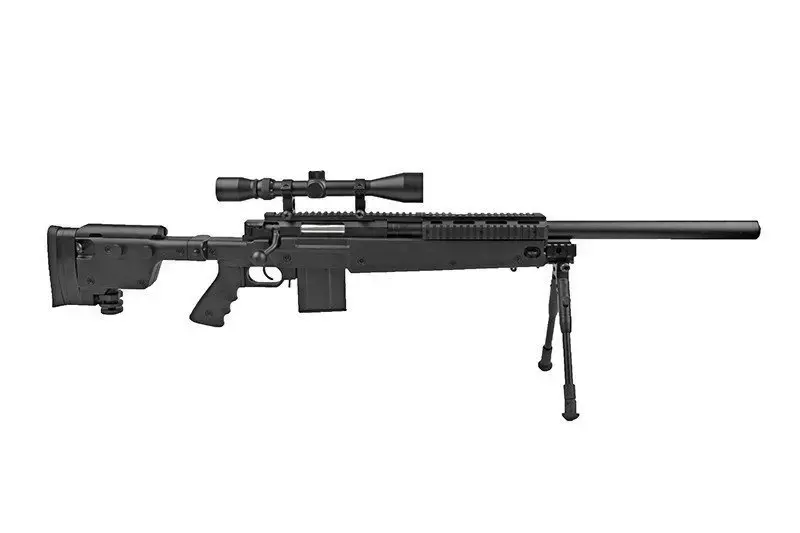 MB4406D sniper rifle replica with scope and bipod