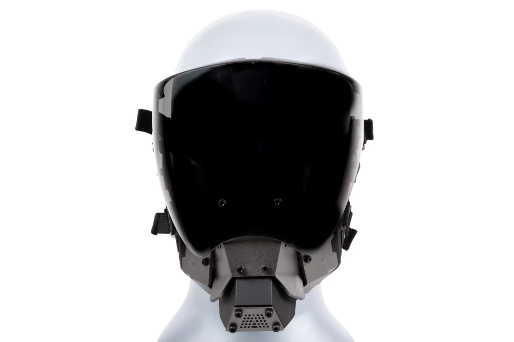 Cyberpunk Commandant masker - Zwart