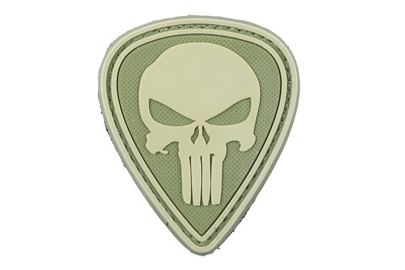 Naszywka 3D - Punisher - olive