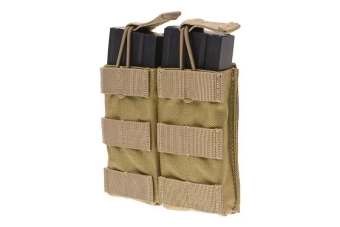 Open Top Double Pouch for M4/M16 Magazine - khaki