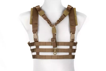 Gilet tactique Chest rig type Low Profile - Brun Coyote